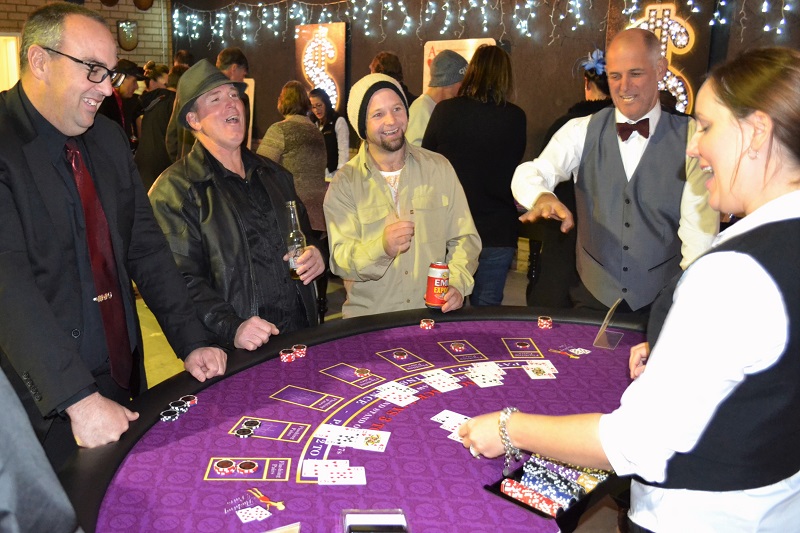 Blackjack Players Having Fun