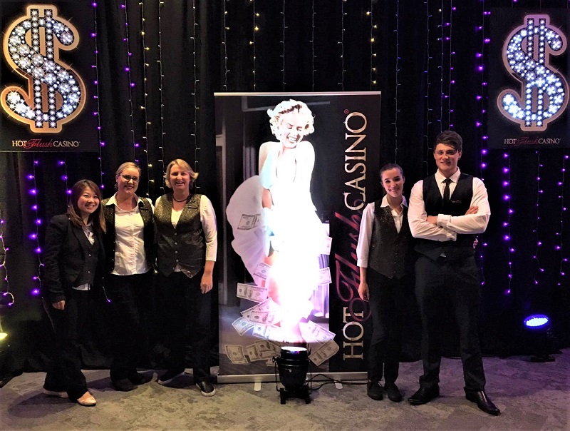 Hot Flush Casino Croupier Team