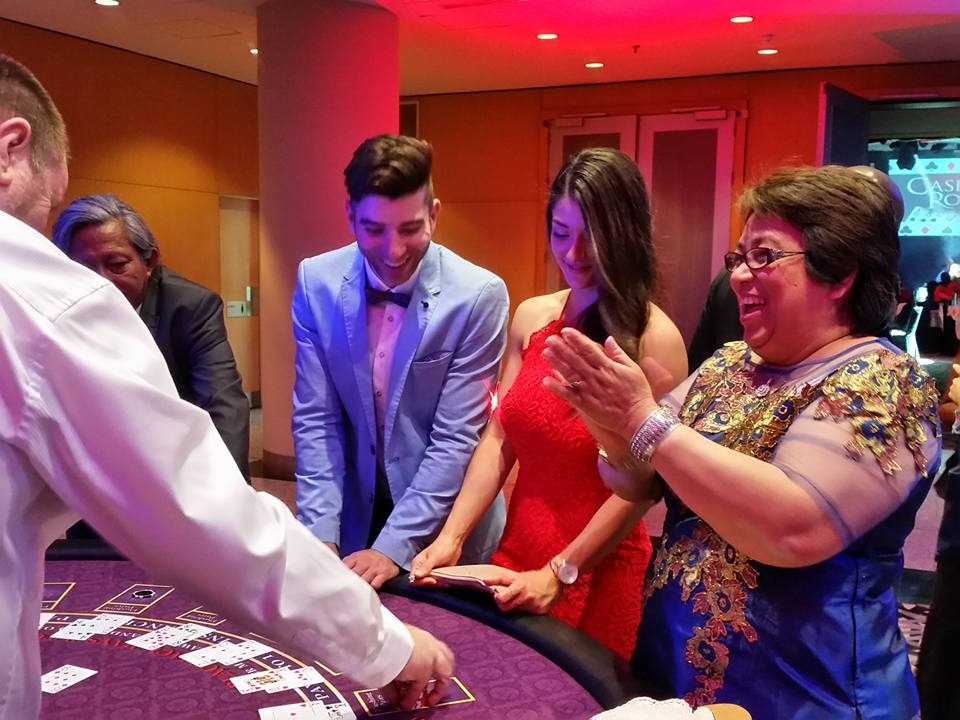 Hyatt Staff Playing Blackjack